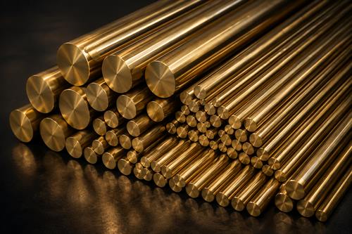 Bundle of solid brass rods