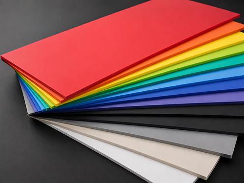 Stacked PVC foam board and rigid sheet